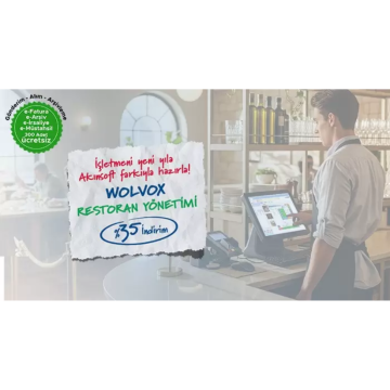 Akınsoft Wolvox Restoran Paket-1 | Bursa Ana Bayi | Aralık %35