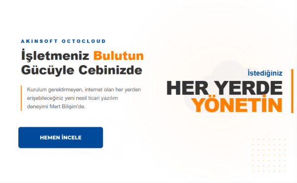 Akınsoft Bulut Çözümleri ile <br>İşinizi Her Yerden Güvenle Yönetin